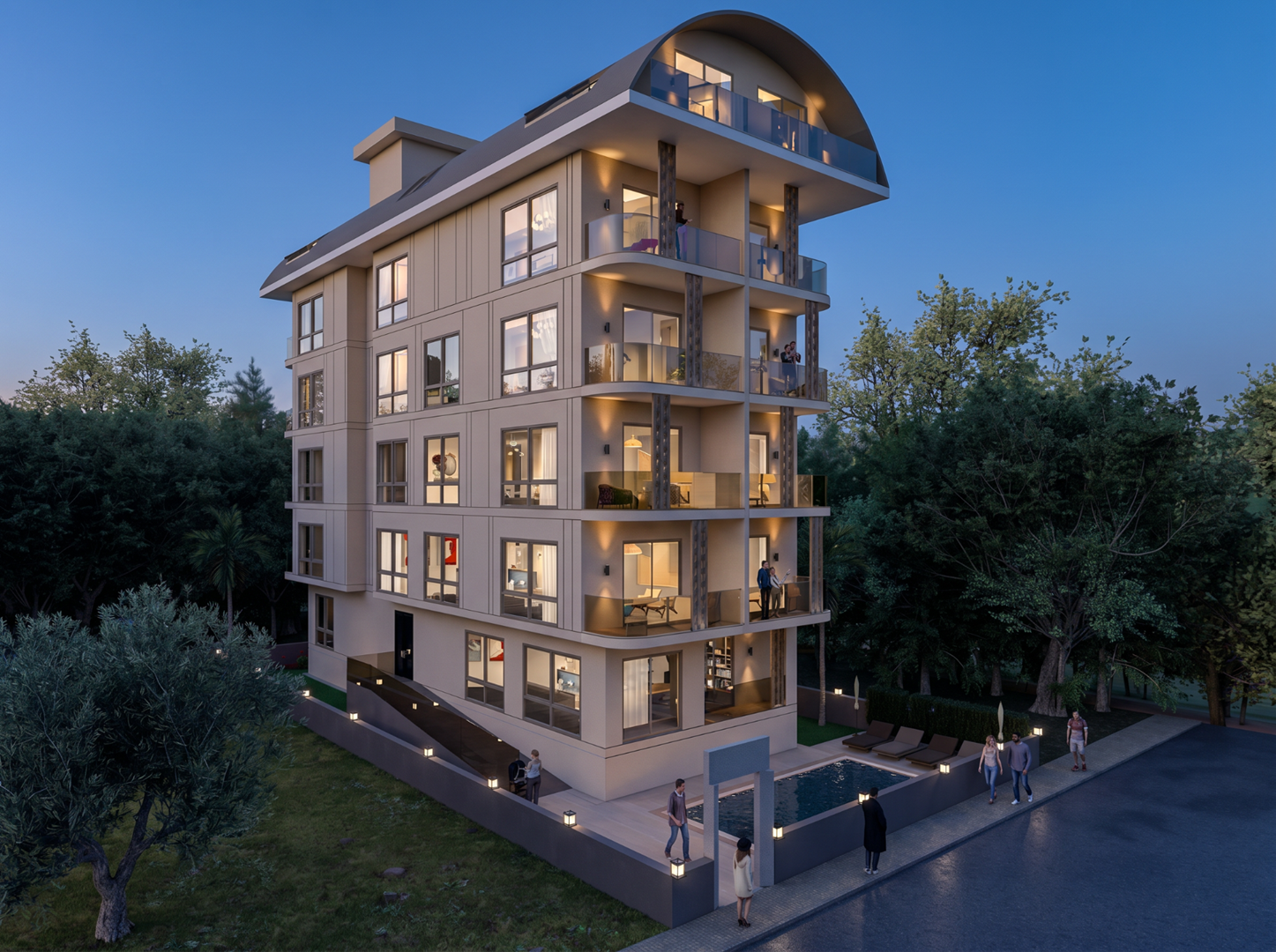 Alanya Kleopatra Plajında Satılık Ultra Lüks 3+1 Dubleks Daire