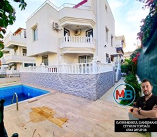 DİDİMDE SATILIK 4+1 VİLLA TAM MÜSTAKİL HAVUZLU DENİZE YAKIN KONUMDA !