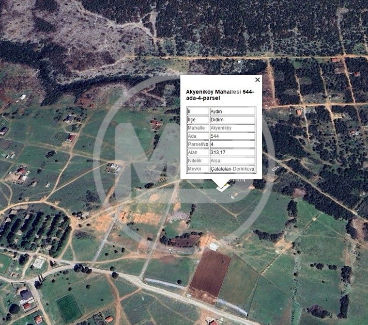 DİDİM AKYENİKÖY BALOVA 1 MEVKİSİNDE SATILIK 313 M2 İMARLI ARSA