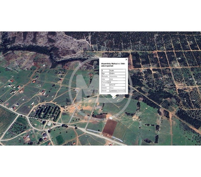 DİDİM AKYENİKÖY BALOVA 1 MEVKİSİNDE SATILIK 313 M2 İMARLI ARSA