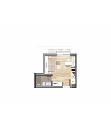 1+0 Apartment - Type 4