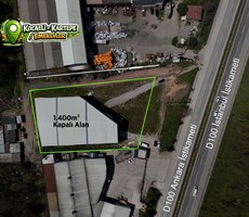 Kartepe D-100'e Cephe 3670 m² Arsa İçinde 1400m² Kapalı 2270m² Açık Alanlı Üretim ve Depolama Tesisi