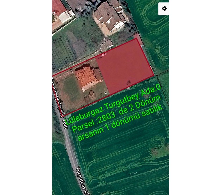 LÜLEBURGAZ TURGUTBEY KÖYÜNDE SATILIK ARSA
