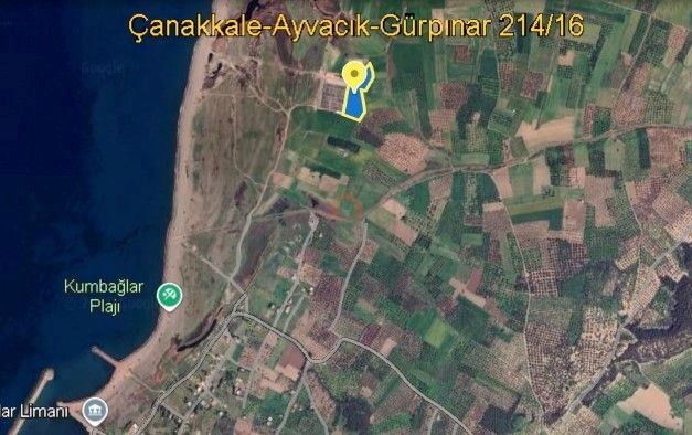ÇANAKKALE AYVACIK GÜRPINAR’DA DENİZE YAKIN, YATIRIMLIK TARLA FIRSATI