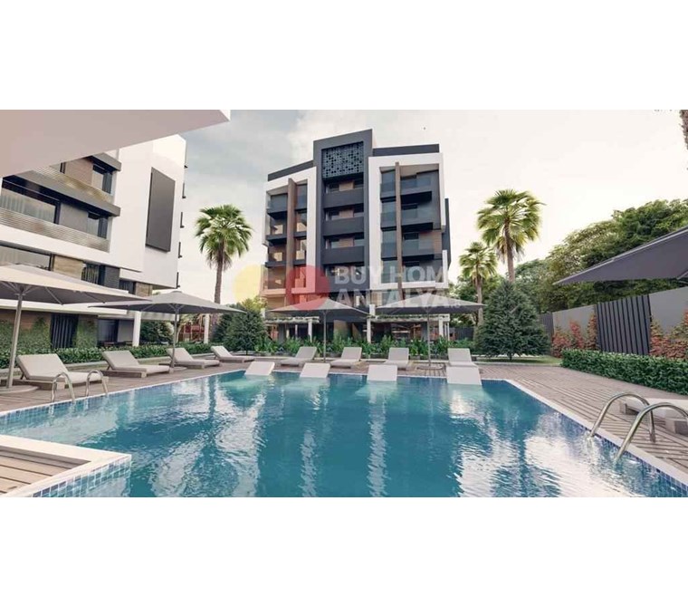 Affordable New 2 Bedroom Apartments in a Luxury Complex with Swimming Pool in Antalya City Center