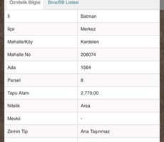 EMLAK 72'DEN KARDELEN MAHALLESİNDE SATILIK MÜSTAKİL ARSA