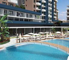İskele Long Beach Riverside Life'da Tam Eşyalı 2+1 Satılık Daire