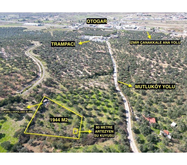 ALTIN EMLAKTAN K.KARABEKİRDE ASFALT YOLA YAKIN 1944 M2 ZEYTİNLİK