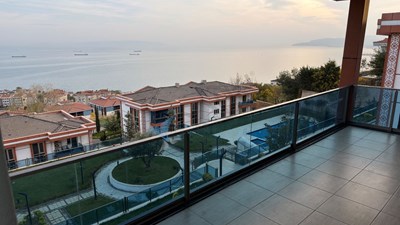 TEKİRDAĞ,HÜRRİYET'TE MUHTEŞEM DENİZ MANZARALI, 4+1 KİRALIK DAİRE