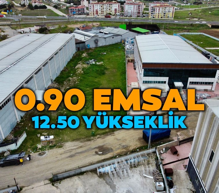 Tekirdağ Ergene Yeşiltepede Sanayi İmarlı Arsa E:0.90 H:12.50