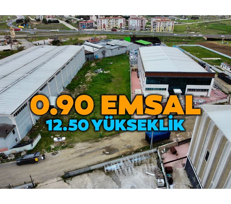 Tekirdağ Ergene Yeşiltepede Sanayi İmarlı Arsa E:0.90 H:12.50