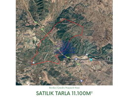 Burdur Çavdır Kayacık Köyü Satılık Tarla 11.100m2