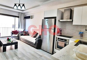 Satılık 1+1 Eşyalı Kuşadası Kadınlardenizinde Deniz Manzaralı Site İçinde Havuzlu Daire