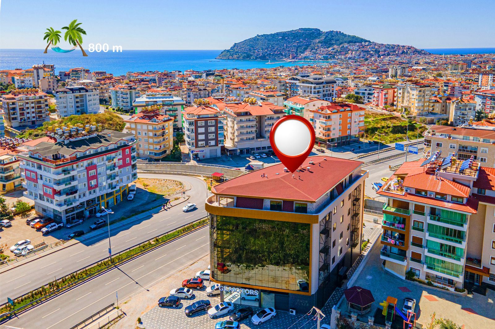 3+1 Office for Rent in Güllerpınarı, Alanya – 150 m²