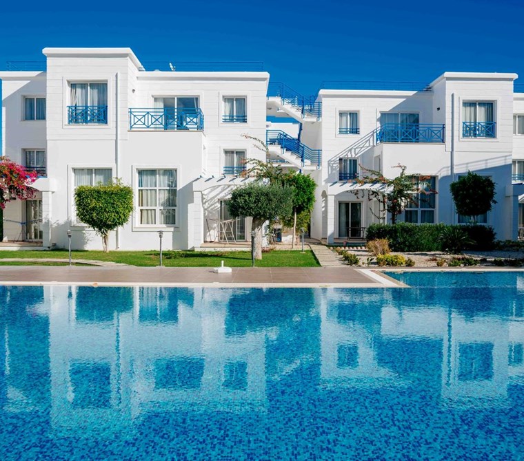 KIBRIS ,GİRNE,ALSANCAK, BLUE MARE SİTESİNDE 1+1 KİRALIK,EŞYALI, DUBLEKS, ORTAK HAVUZLU, DENİZE YAKIN