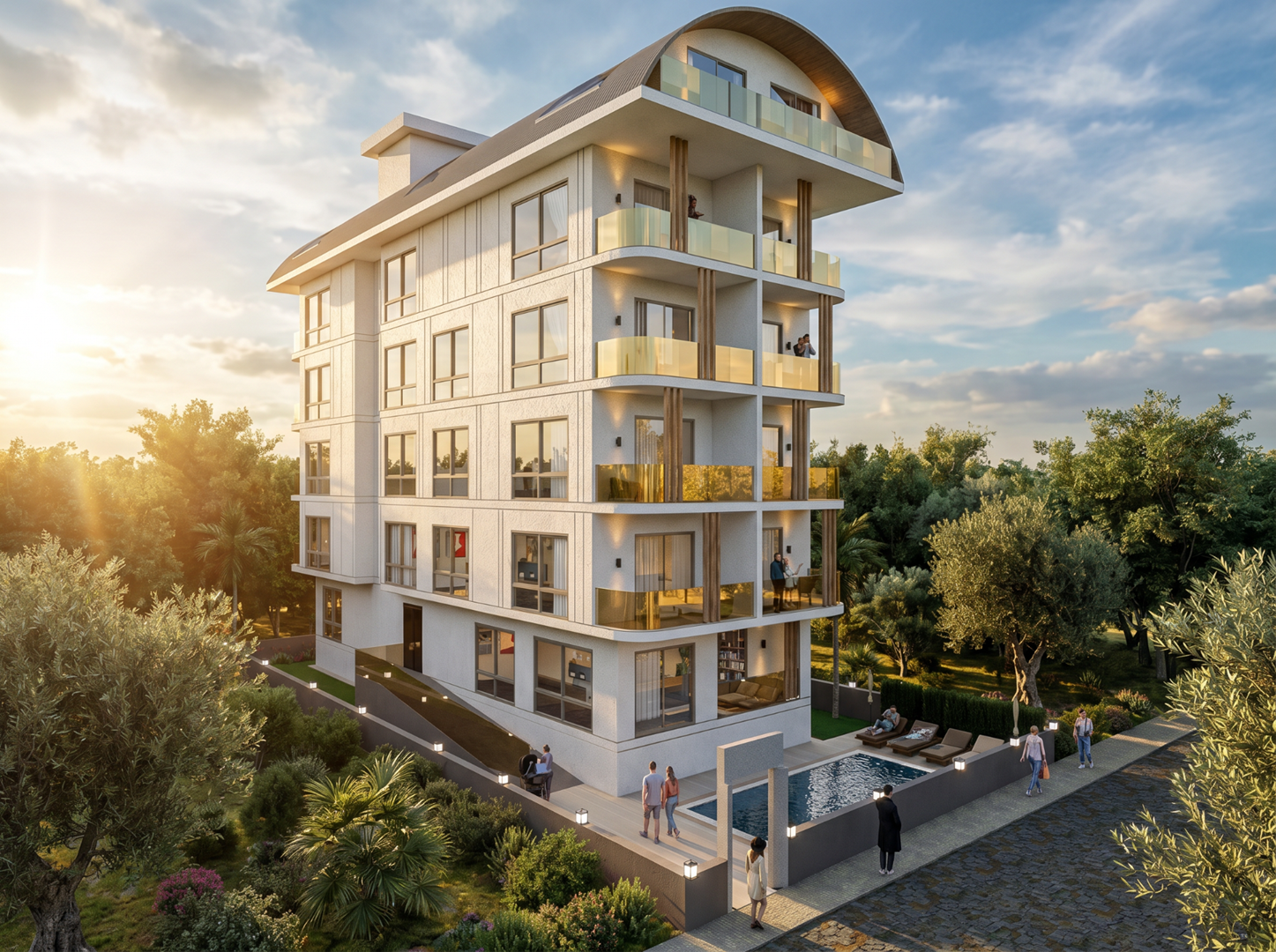 Alanya Kleopatra Plajında Satılık Ultra Lüks 3+1 Dubleks Daire