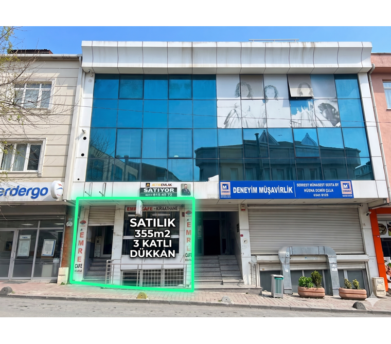 GAZİOSMANPAŞA MERKEZDE SATILIK 355 m² 3 KATLI BAĞIMSIZ DÜKKAN
