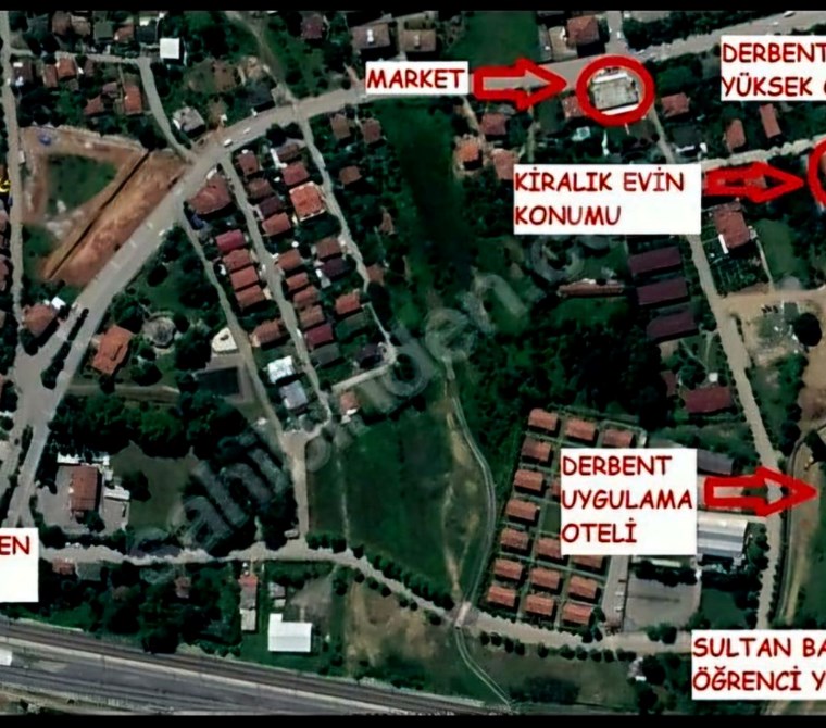 Derbent’te 2+1 temiz, doğalgazlı, teraslı kiralık daire.Mavi/beyaz yaka ile bekar kiracıya uygun.