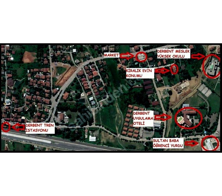 Derbent’te 2+1 temiz, doğalgazlı, teraslı kiralık daire.Mavi/beyaz yaka ile bekar kiracıya uygun.