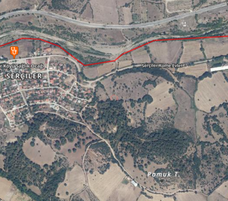 ÇANAKKALE MERKEZ SERÇİLER KÖYÜNDE SATILIK YATIRIMLIK TARLA