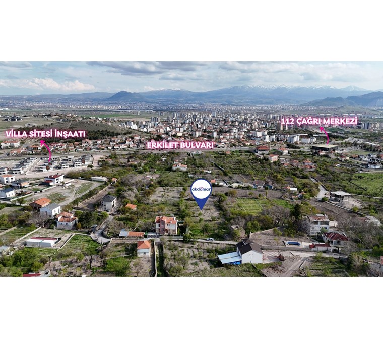 AKDAMAR - ERKİLET ZADE MAHALLESİNDE VİLLA İMARLI SATILIK BAĞ