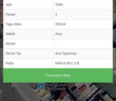 EMLAK 72 ' DEN TİLMERÇ MAHALLESİ'NDE SATILIK MÜSTAKİL ARSA