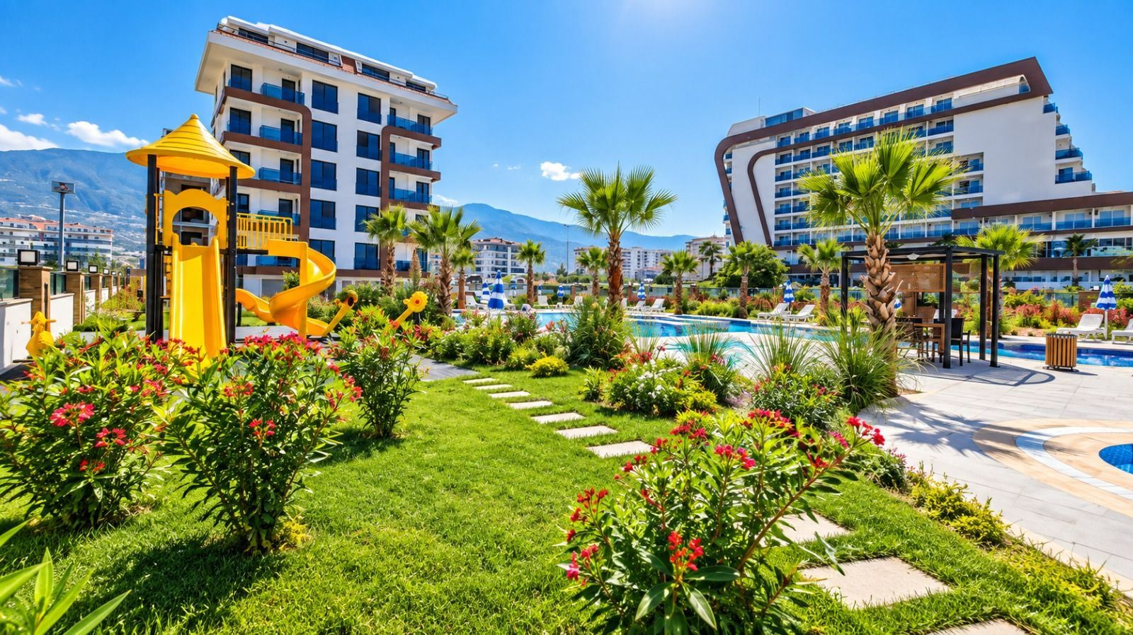 ALANYA KESTEL’DE DENİZE SIFIR DENİZ MANZARALI FULL EŞYALI 2+1 DAİRE
