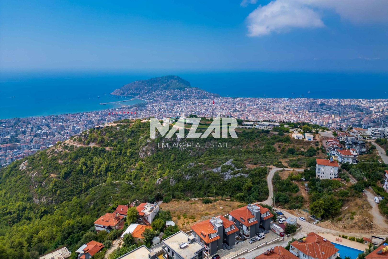 2,076 m² Zoned Plot with Sea Views in Alanya Büyükhasbahçe