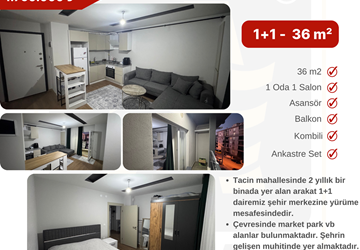 TACİN MAHALLESİ GENİŞ 1+1 DAİRE