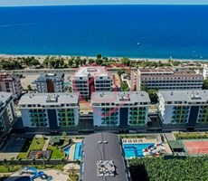 Kiralık, Uzun süreli kiralamaya uygun, Konak Terrace Homes ta 1+1 Mobilyalı Daire , Denize 100 mt