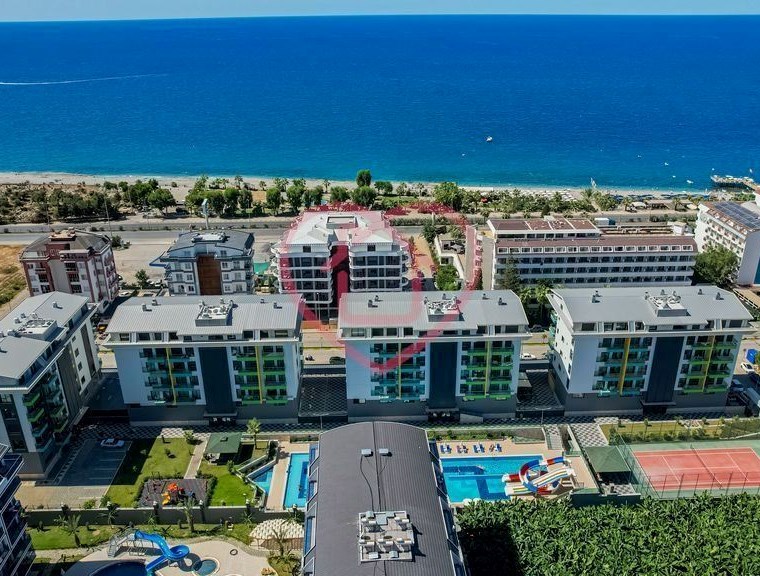 For Rent, Suitable for long-term rental, 1+1 Furnished Flat in Konak Terrace Homes,100 mt to the sea