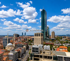 Levent Loft 2'de, Panoramik Manzaralı, Teraslı, Modern Daire