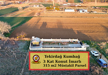 Tekirdağ Kumbağ'da Denize Yakın 315 m2 Konut İmarlı-Müstakil Parsel Arsa